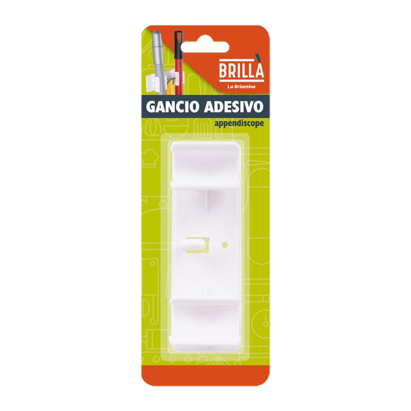 Gancio Adesivo INOFIX Per Scope - Bianco, Per Manici Da 20-26 Mm, Supporto Fino A 1 Kg - 4