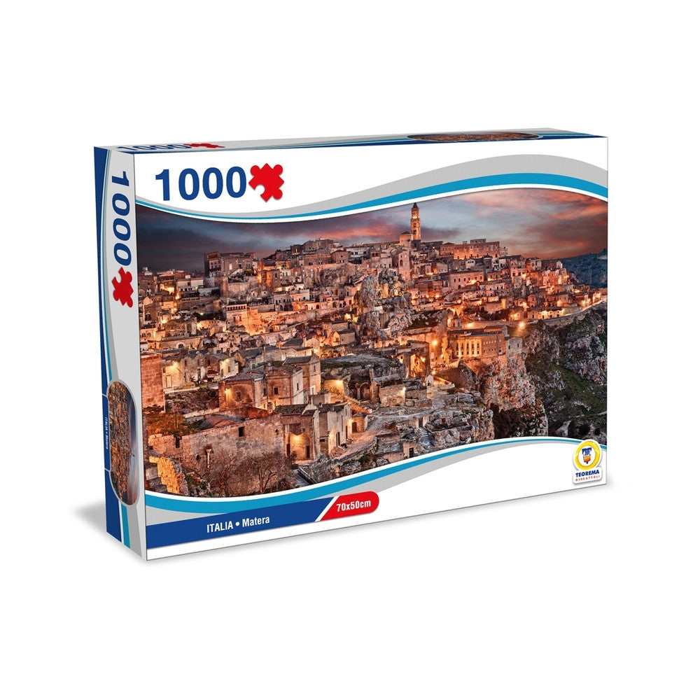 Lais Puzzle Matera 1000 Pezzi – Paesaggio Del Centro Storico Al Tramonto, Italia