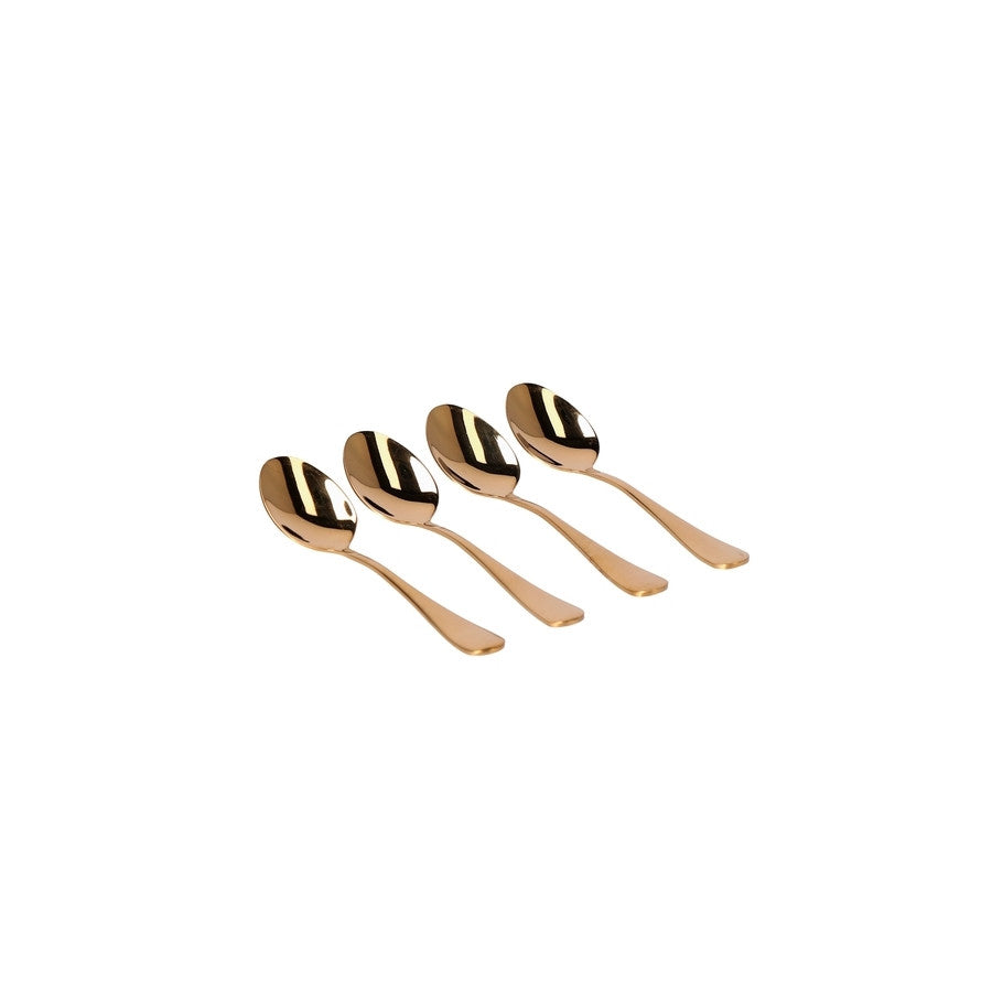 Lexington Set 6 Cucchiaini In Acciaio Colore Rame - Finitura Lucida, Lavabili In Lavastoviglie, 14 Cm