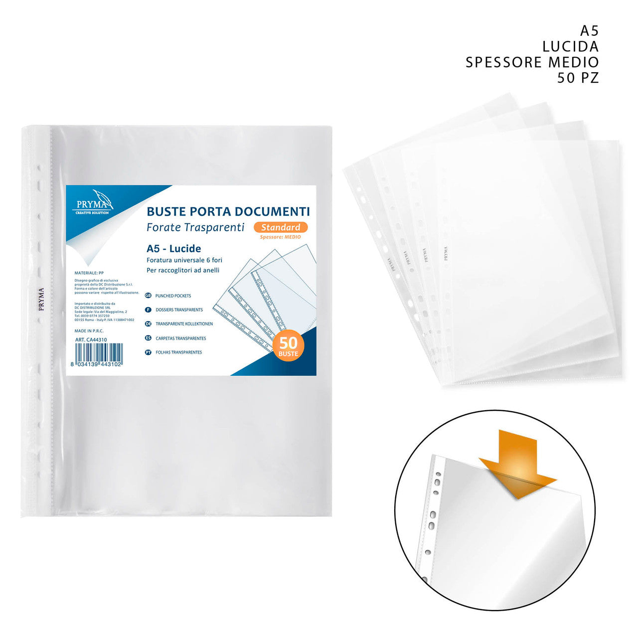 Buste Con Zip A4/A5/A6 - Set 15 Sacchetti Impermeabili In Rete Per Documenti E Cancelleria