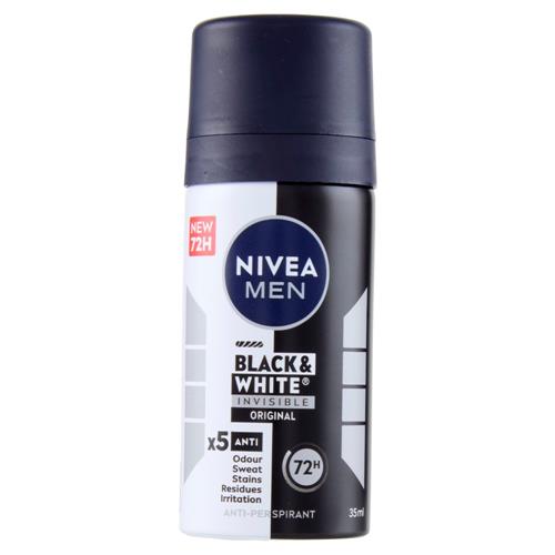 Nivea Mini Deo Spray 35Ml B&W Men