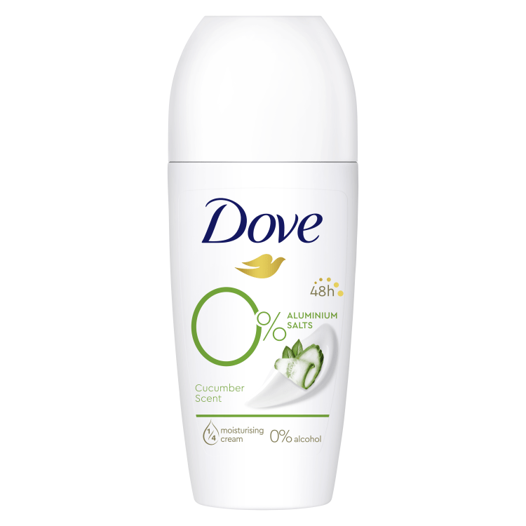 Dove Deo 0% Sali Cucumber Roll-On Ml50