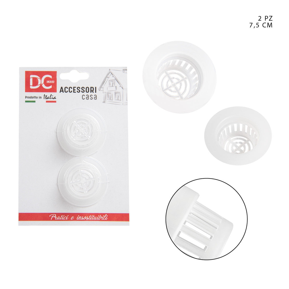 Dc - Filtro lavello plastica 2 pz