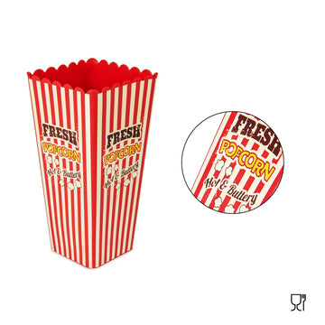 Dc - Contenitore Per Pop Corn In Pp Rosso