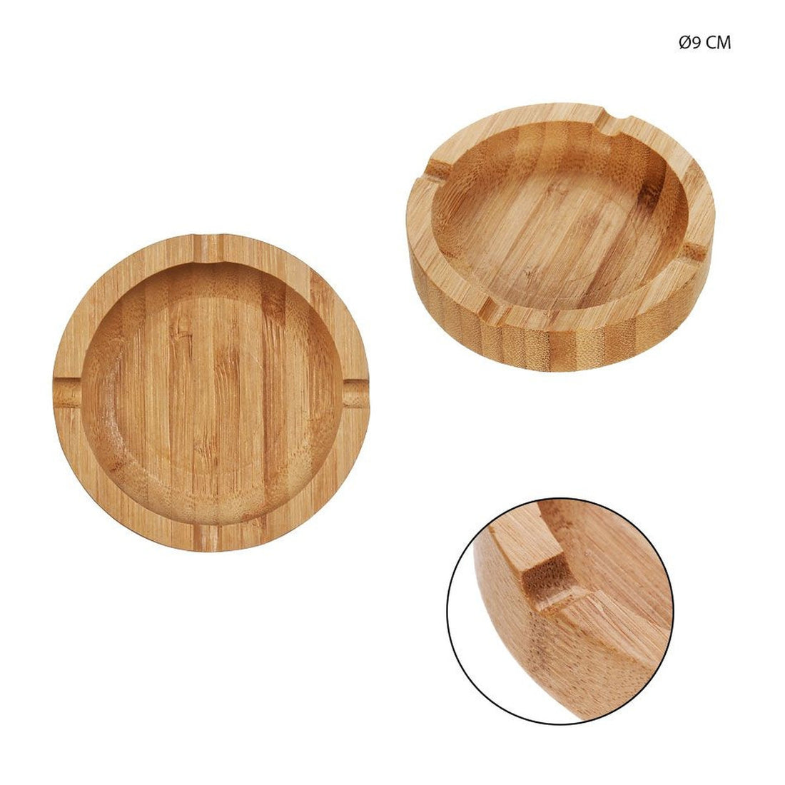 Dc Casa - Posacenere Bambu 9Cm Tondo