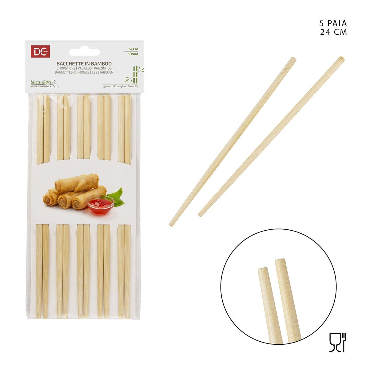 Dc - Bacchette bamboo naturale