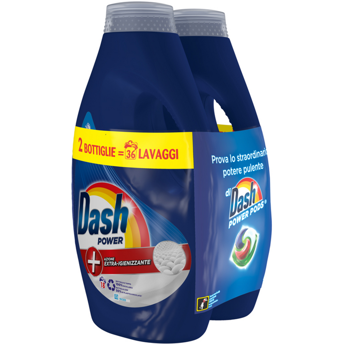Dash Detersivo lavatrice 2pack liquido 18 lv