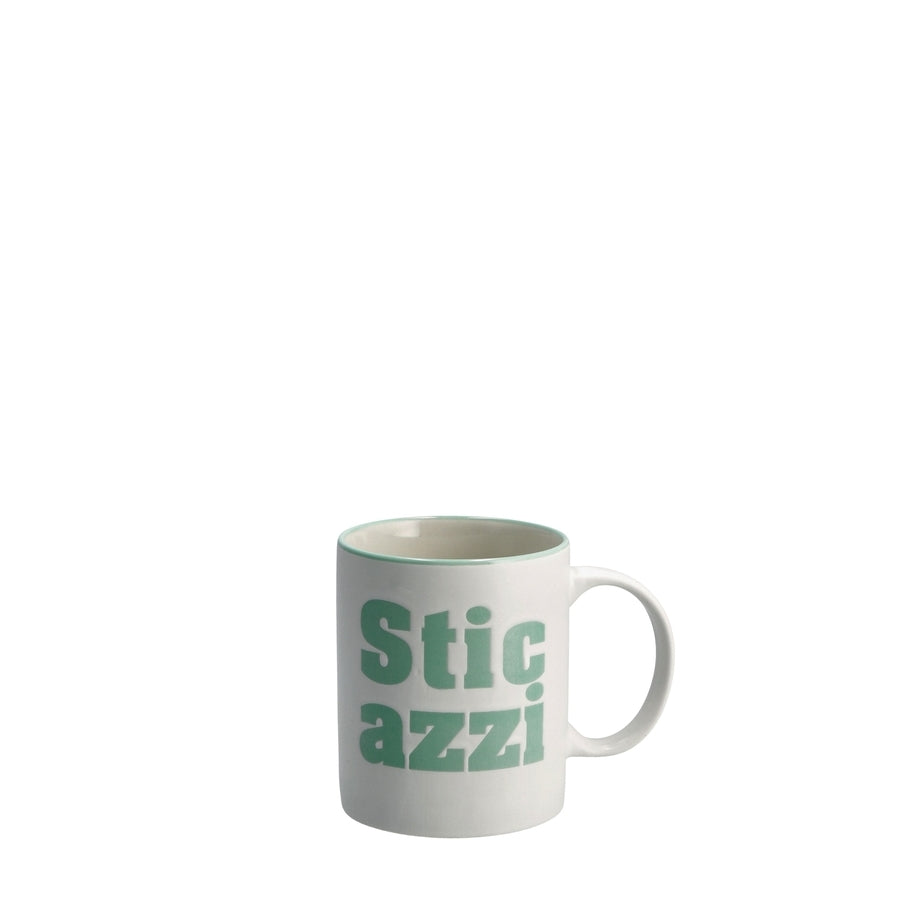 Ad Tazza Mug Porcellana scritta 2 colori 340Ml