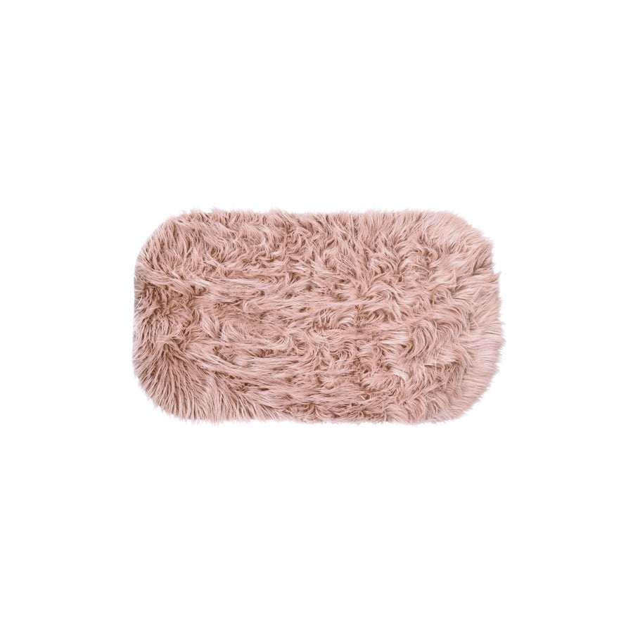 Ad Tappeto Ovale Furry 4 colori 58X102Cm