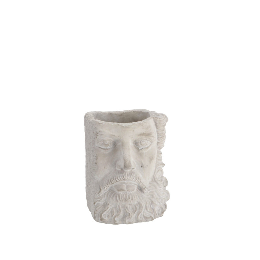 Ad - Vaso Cemento Zeus 2 colori 14,5X14Xh18Cm