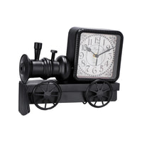 Ad - Orologio treno in ferro 27X9Xh21Cm