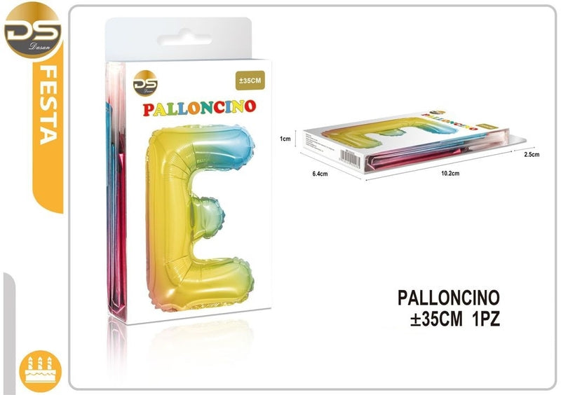 Dz - Party Palloncino Multicolore Lettere Alfabeto (A-Z) 35Cm