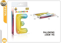 Dz - Party Palloncino Multicolore Lettere Alfabeto (A-Z) 35Cm