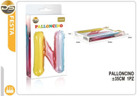 Dz - Party Palloncino Multicolore Lettere Alfabeto (A-Z) 35Cm