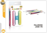 Dz - Party Palloncino Multicolore Lettere Alfabeto (A-Z) 35Cm