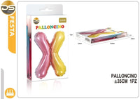 Dz - Party Palloncino Multicolore Lettere Alfabeto (A-Z) 35Cm