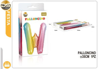 Dz - Party Palloncino Multicolore Lettere Alfabeto (A-Z) 35Cm