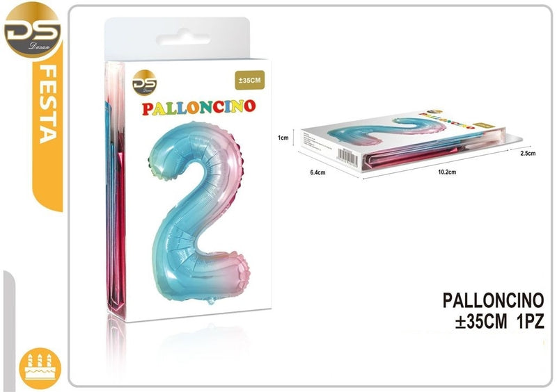 Dz - Party Palloncino Multicolore Numeri