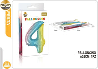 Dz - Party Palloncino Multicolore Numeri