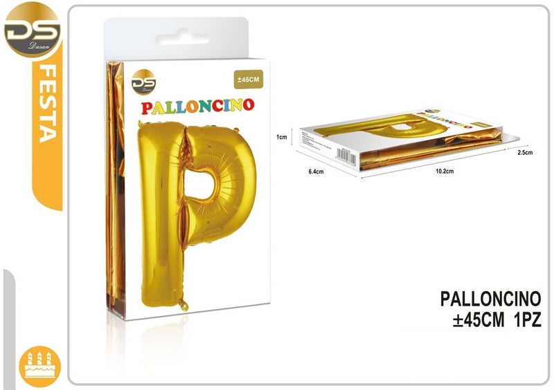 Dz - Party Palloncino Oro Alfabeto 45Cm