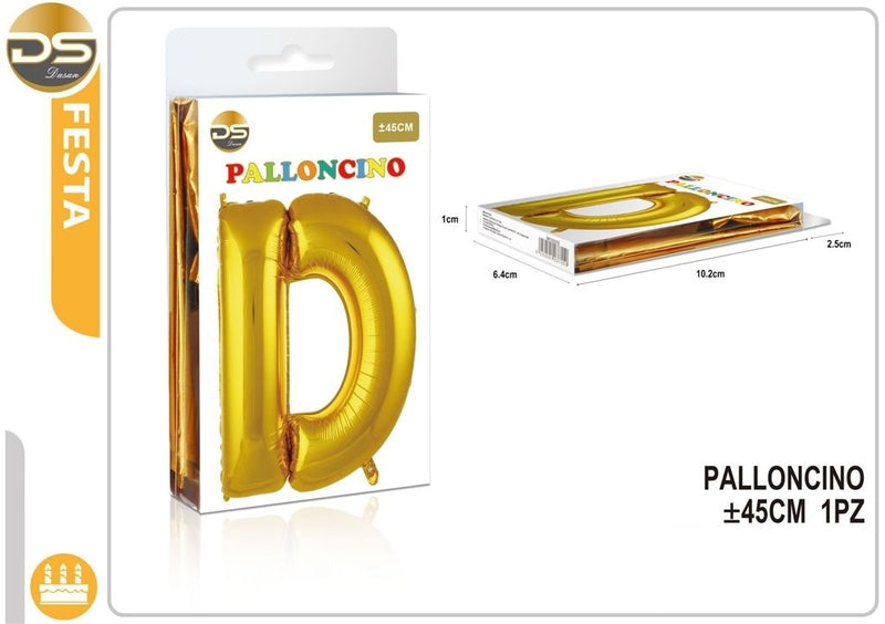 Dz - Party Palloncino Oro Alfabeto 45Cm