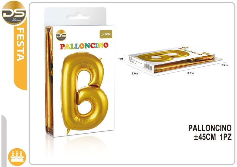 Dz - Party Palloncino Oro Alfabeto 45Cm