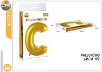 Dz - Party Palloncino Oro Alfabeto 45Cm