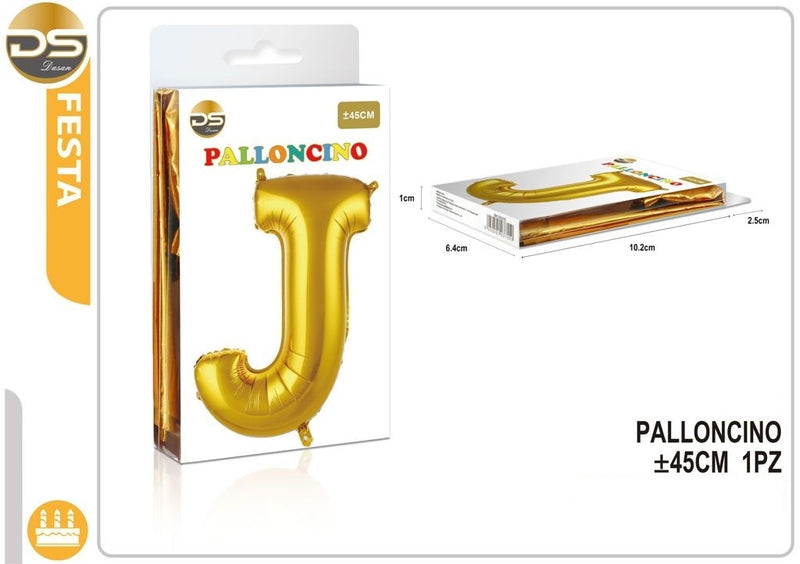 Dz - Party Palloncino Oro Alfabeto 45Cm