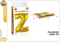 Dz - Party Palloncino Oro Alfabeto 45Cm