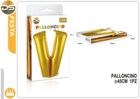 Dz - Party Palloncino Oro Alfabeto 45Cm