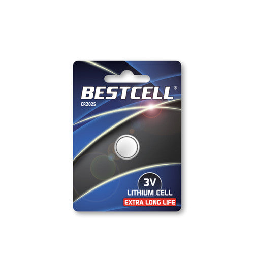 Bestcell - Pile bottone litio CR2025 3V 1 pz