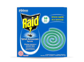 Raid - Spirali/Zampironi Antizanzare 10Pz