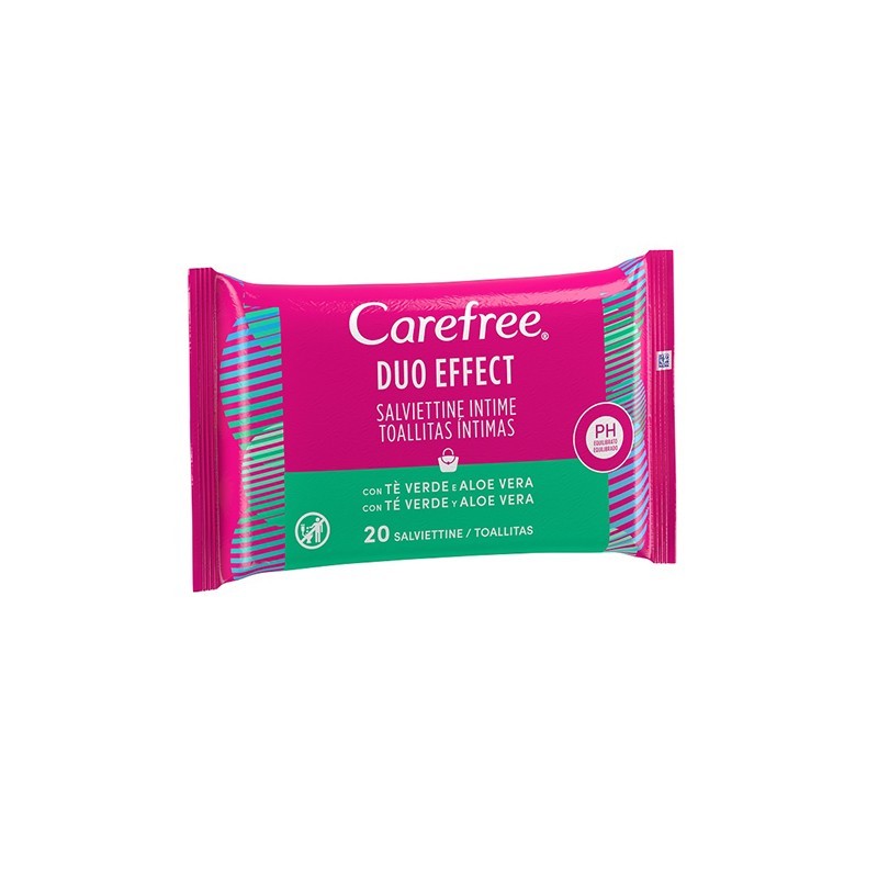 Carefree Salviettine Intime Duo Effect Pz20