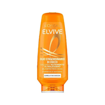 Elvive Balsamo Olio Straordinario Di Cocco Nutrimento Ultra Leggero Capelli Fini E Secchi 200 Ml
