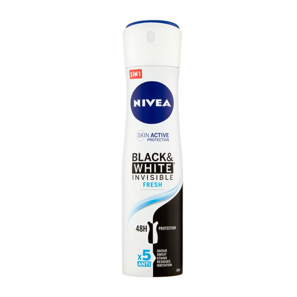 Nivea Deo Spray 150Ml Invisible Black&White Fresh