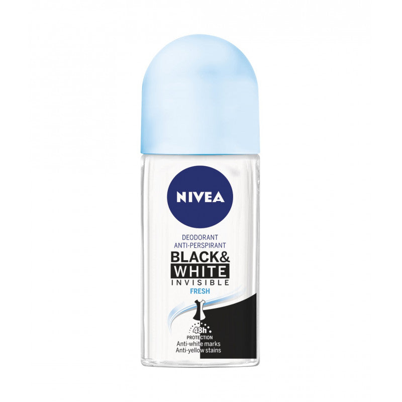 Nivea Deo Invisible Blacl White Fresh Roll-On 50Ml