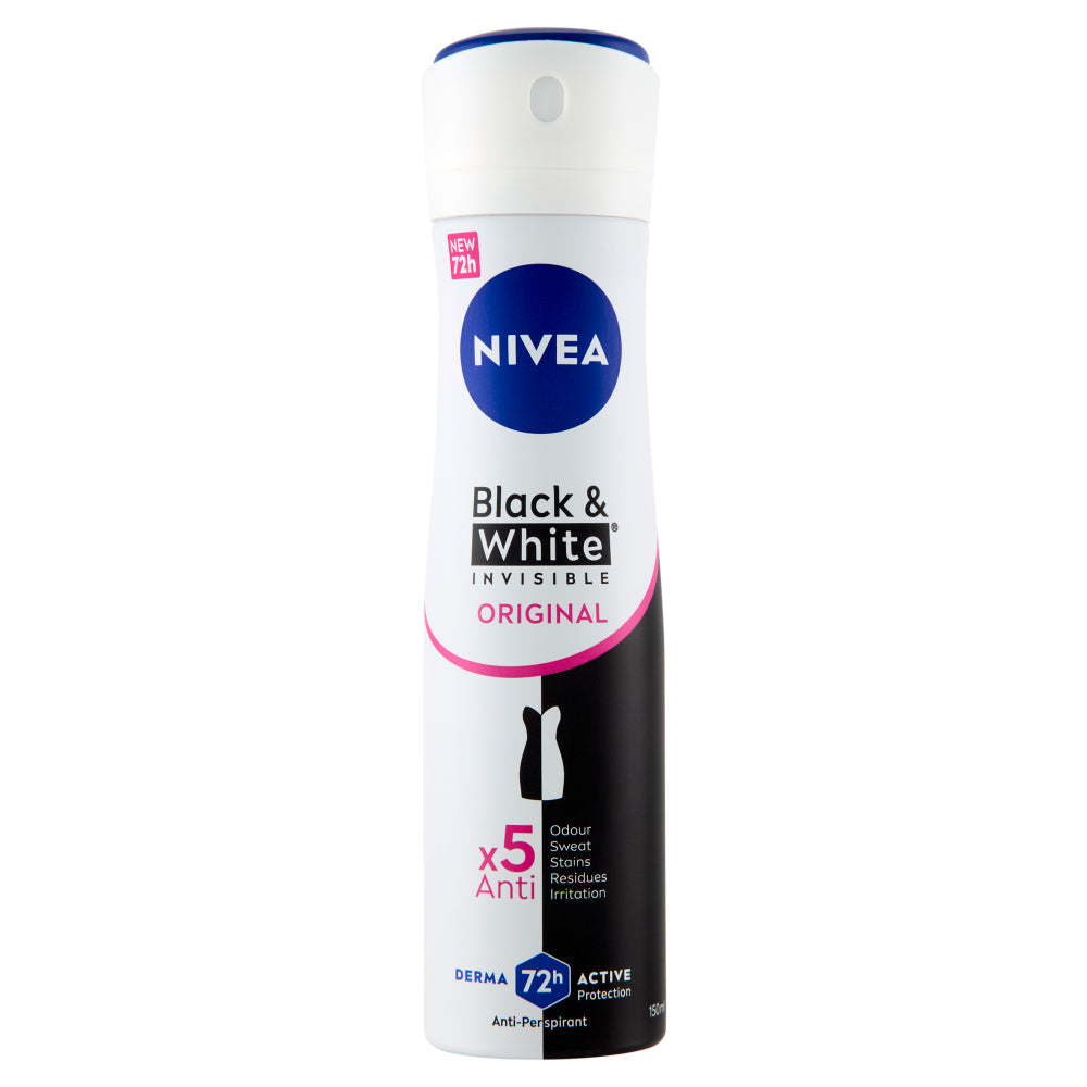 Nivea Deo Spray 150Ml Invisible Black&amp;White