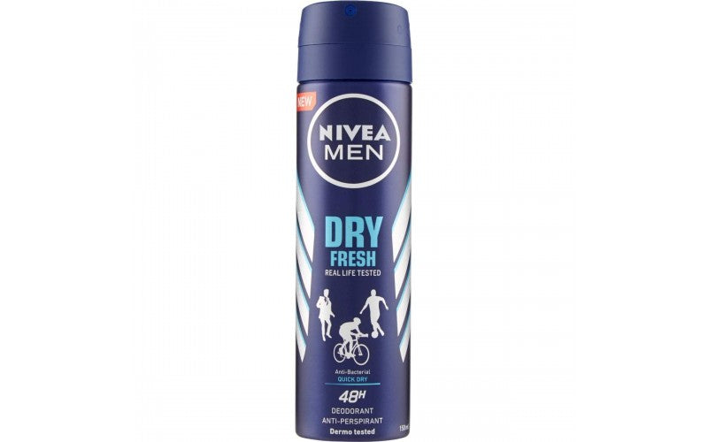 Nivea Deo Spray 150Ml Men Silver Anti Perspirant