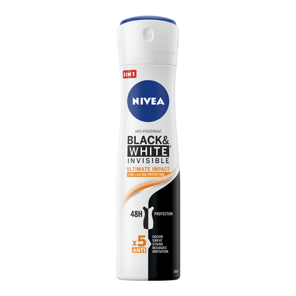 Nivea Deo Spray 150Ml Invisible Black&amp;White Ultimate