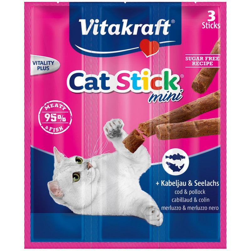 Vitakraft Cat Stick Merluzzo E Merluzzo Nero