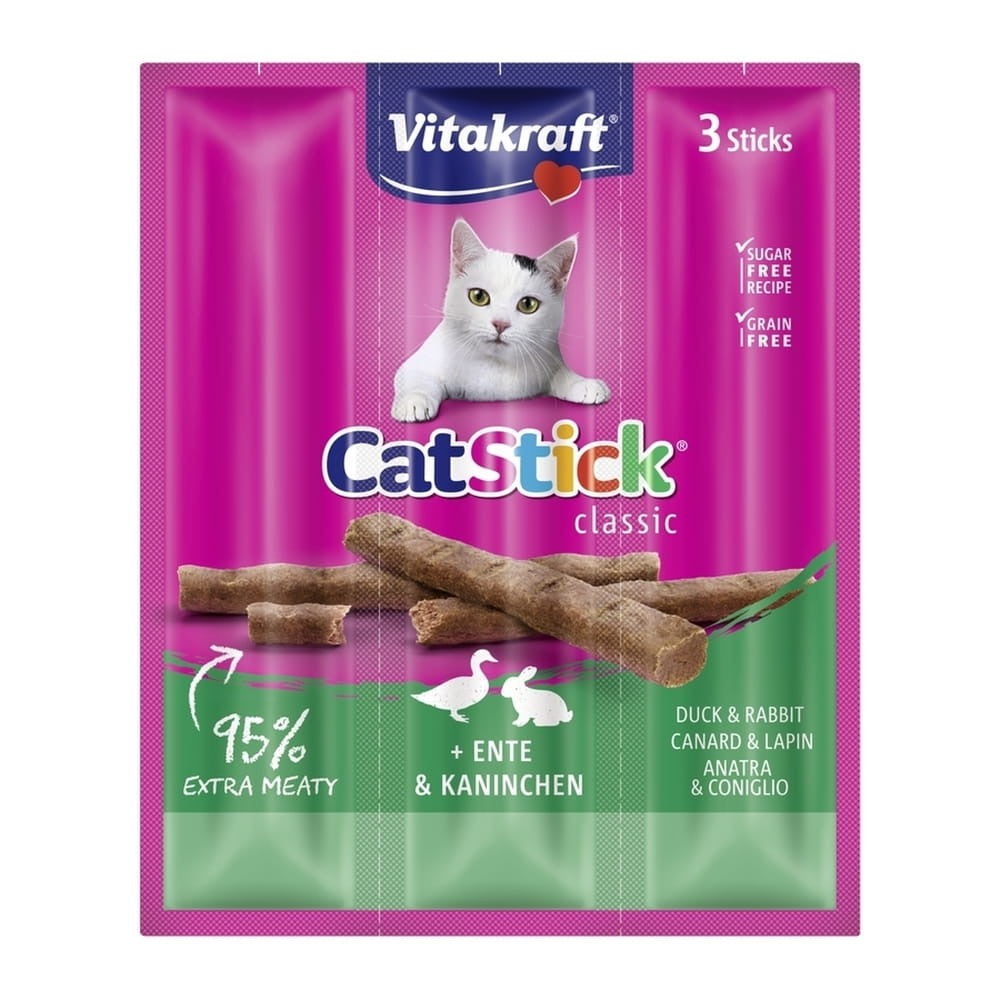 Vitakraft Cat stick mini anatra e coniglio