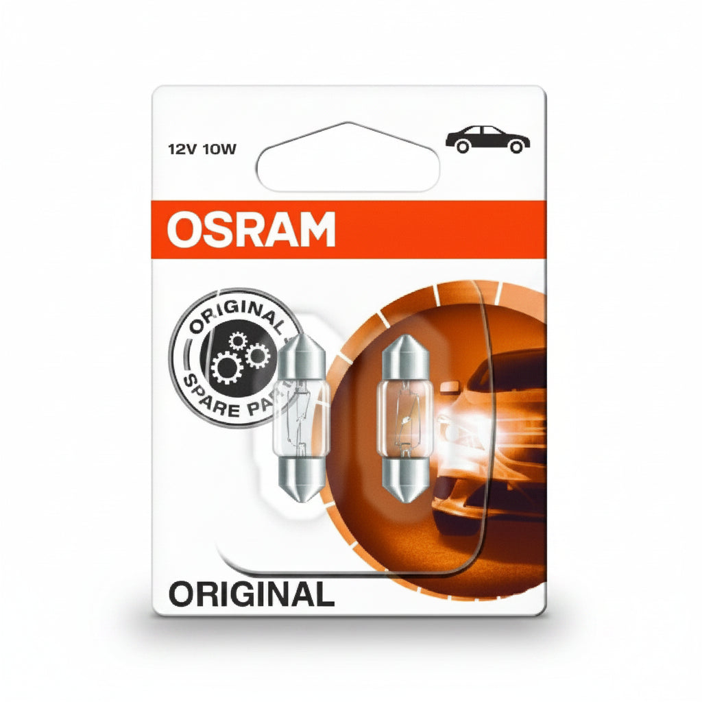 Osram Cp. Lampade 12V 10W Original Line 10,5X31 Mm Sv8,5-8