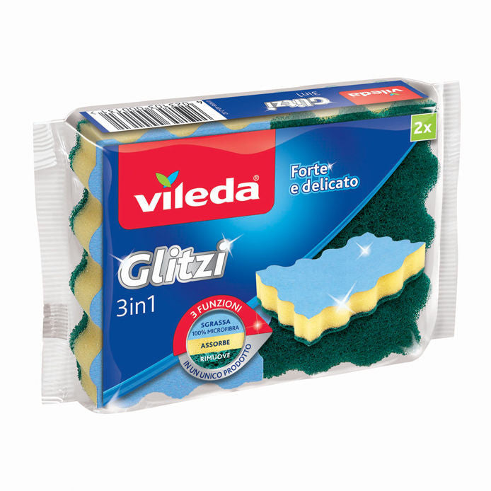 Vileda - Spugna Glitzi 3in1