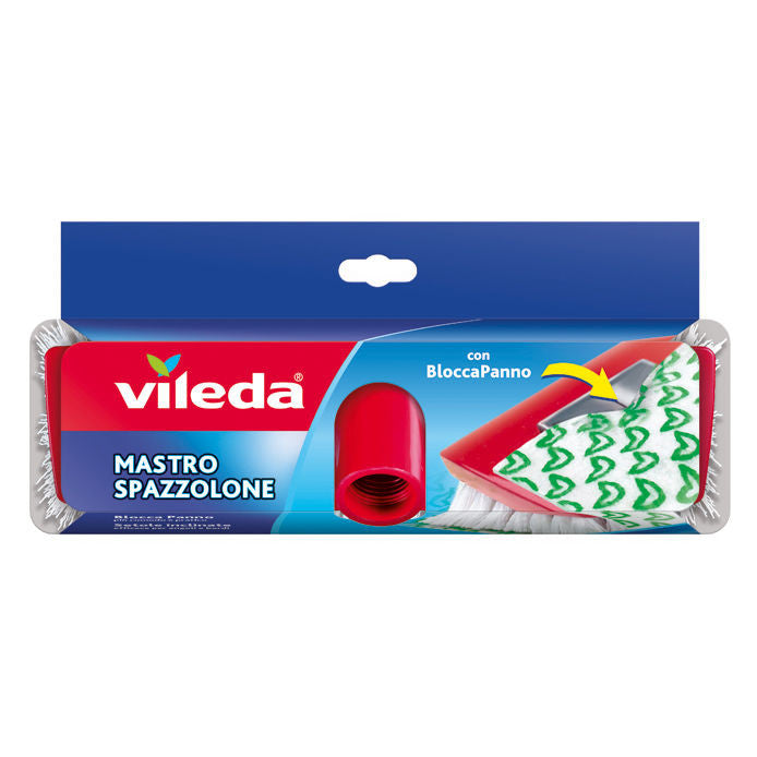 Vileda - Mastro spazzolone ricarica con bloccapanno