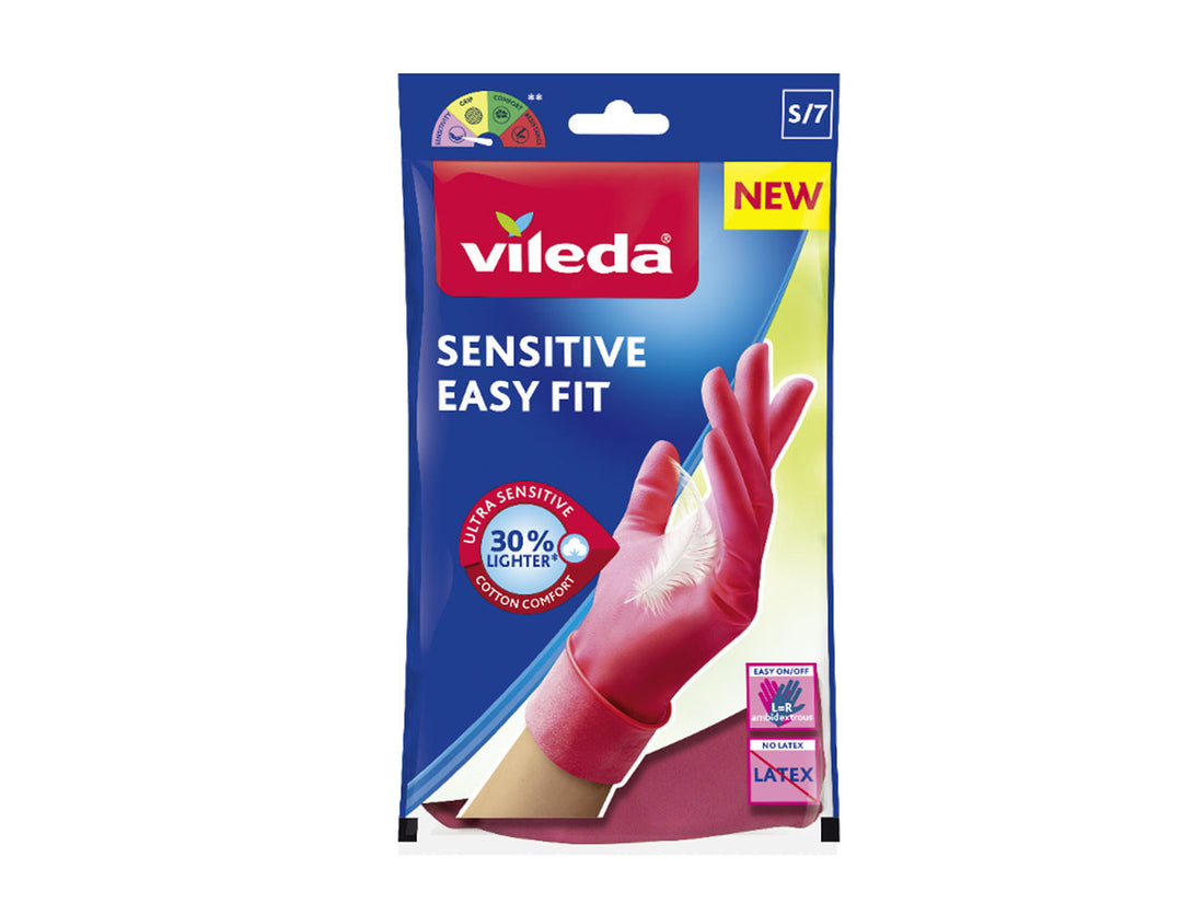 Vileda Guanti Sensitive EasyFit S/7