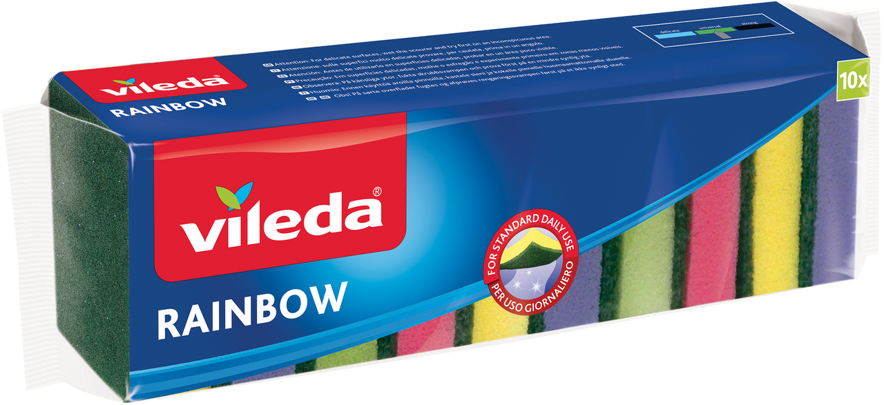 Vileda Spugne Rainbow 10Pz