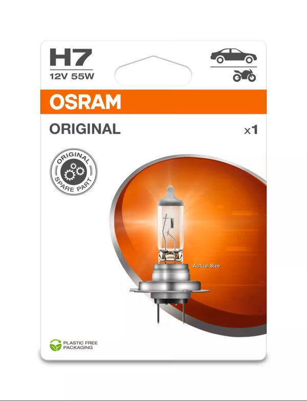 Osram Cp.Lampade H7 12V 55W Original Line Px26D Scatola