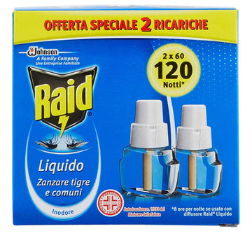 Raid Liquido Ricarica 60 Notti Pz.2