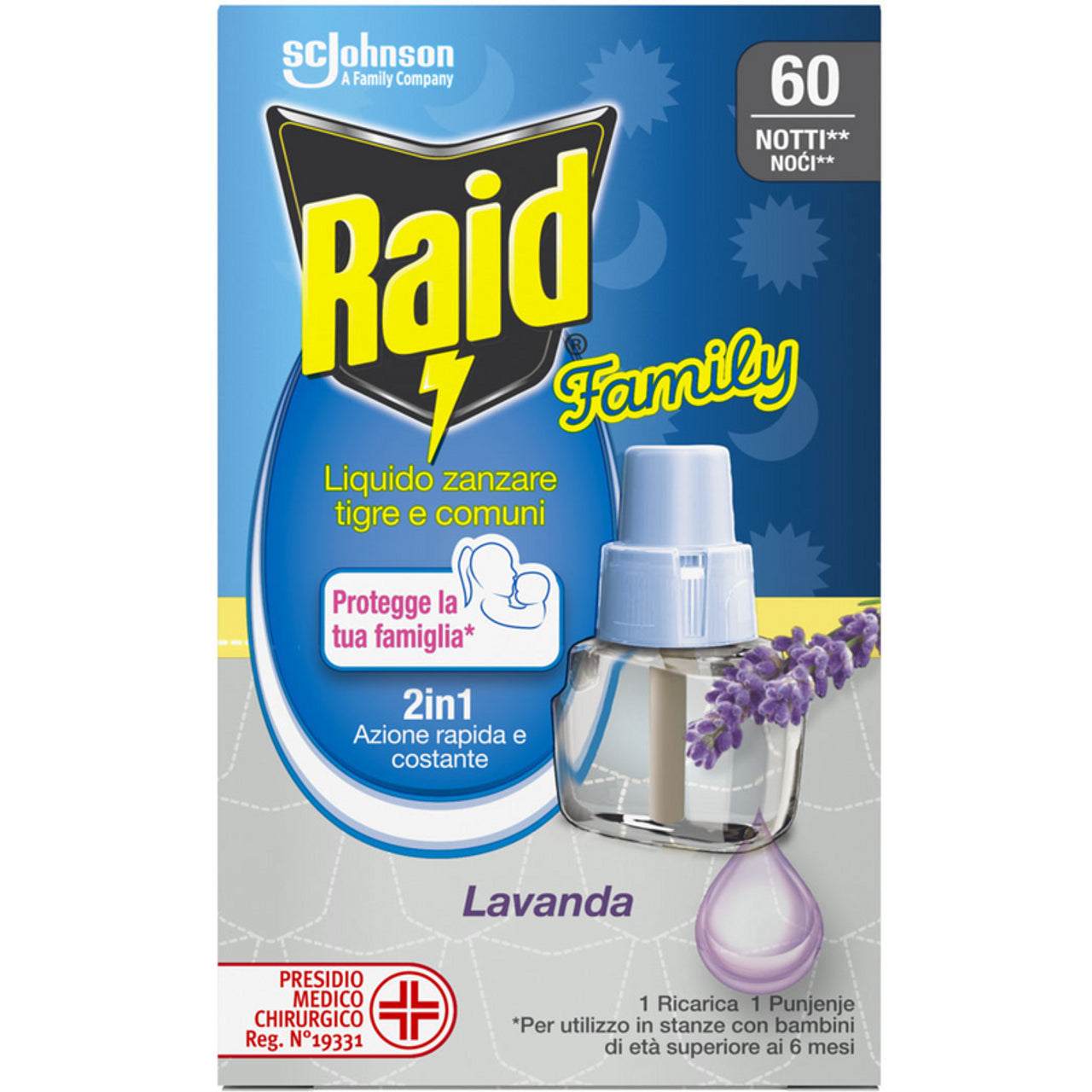 Raid Family Ricarica Lavanda 60 Notti