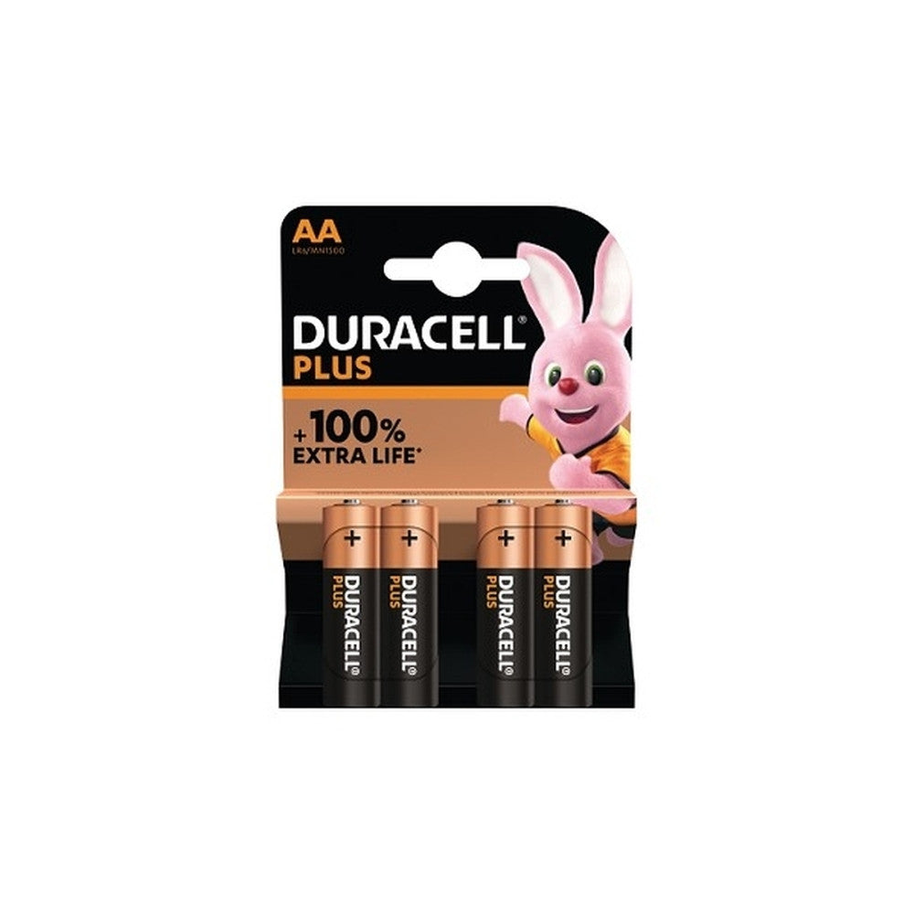 Duracell - Batteria Plus 100 AA Blister da 4